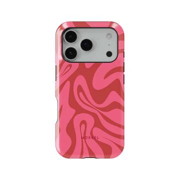 

Y2K Swag Pink Stripes Phone Case for iPhone 17 17e 16e 16 15 14 13 12 11 X XS XR XSMAX 7 8 Air Pro Max Plus Double-layer iPhone 11