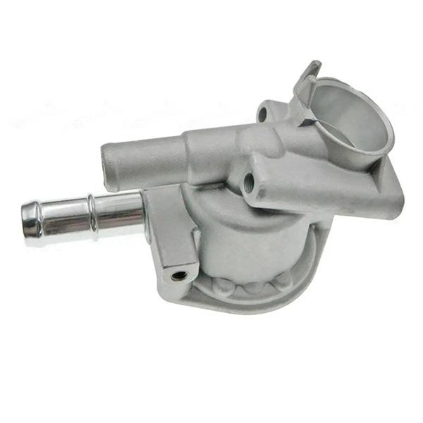 Silver Metal Engine Coolant Thermostat Housing Compatible with Honda