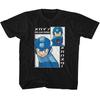 Mega Man Big And Small Rectangle Gaming  Children's T-shirt