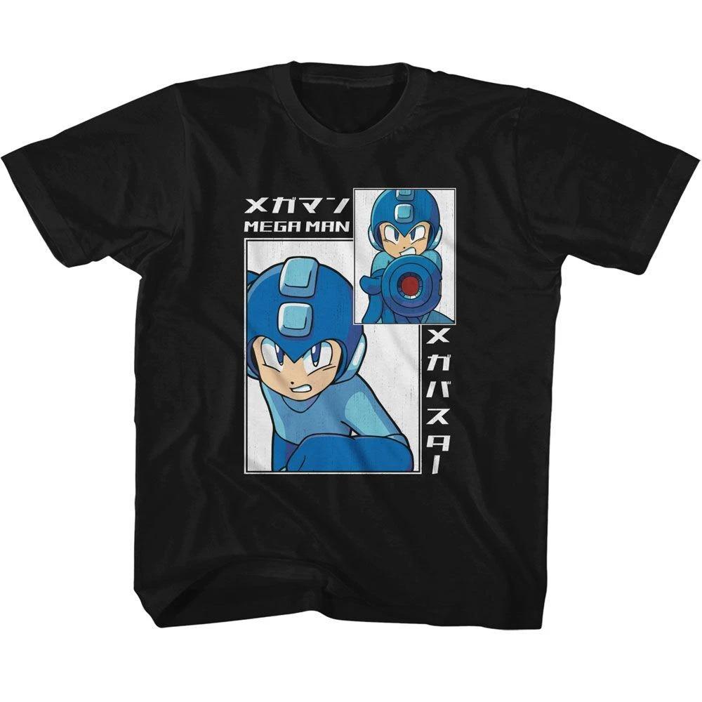 Mega Man Big And Small Rectangle Gaming Children s T-shirt 100