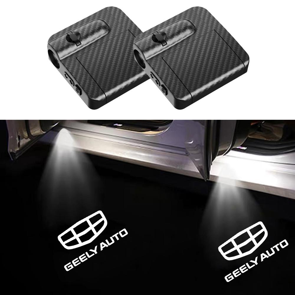 Car Door Led Welcome Night Light Wireless Projection Laser Lamp for Geely LC EC8 Atlas CK2 CK3 GT GC9 Geometry C Tugella GX3 CK