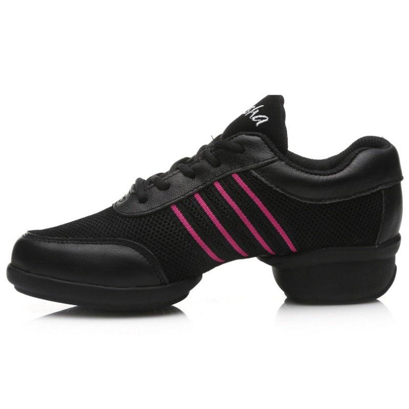 Hot Sale Jazz Dance Shoes for Women Mesh Breathable Sneakers Canvas Shoes Low Heel Soft Sole Latin Modern Dance Training