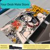 One Piece Portgas·D· Ace Leather Mouse Pad Notbook Gamer Keyboard NonSlip Rubber Computer Carpet Desk Mat PC Gaming MousePad
