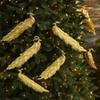 Colorful Christmas Bird Ornaments Glitter Feather Simulation Peacock  Parties Supplies