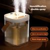 Desktop Humidifier Home Bedroom Large Capacity Ambient Light Double Nozzle Super Fog Sprayer