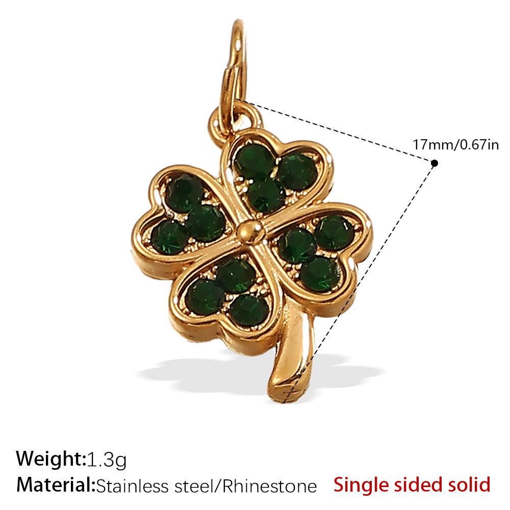 European and American creative colorful and diverse DIY pendant stainless steel plated 18K gold versatile pendant collection