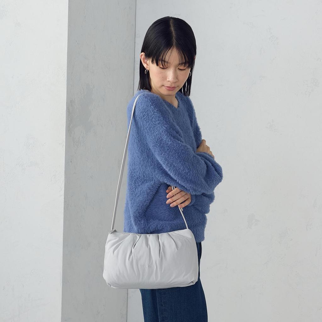 [Comme Ca Ism] [Mono Comme Ca] Padded Shoulder Bag 95-20BM41-205 Light Gray F