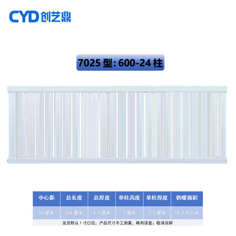 Chuang Yi Ding 7025 Industrial Steel Wall-Mounted Radiator