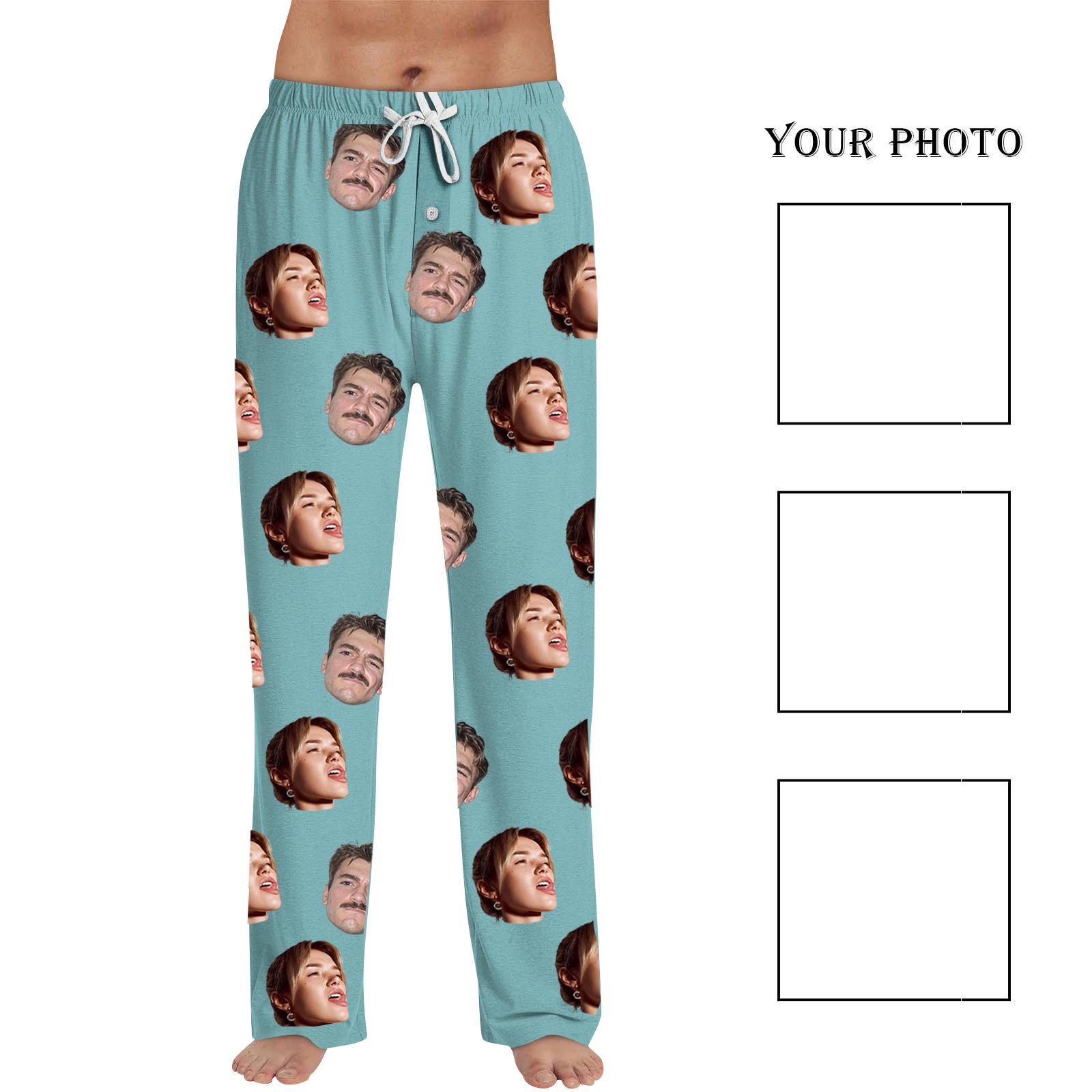 

Мужские домашние брюки с принтом Allover, пижамные брюки для сна, длинные брюки, пижамные брюки, брюки для йоги L розовый