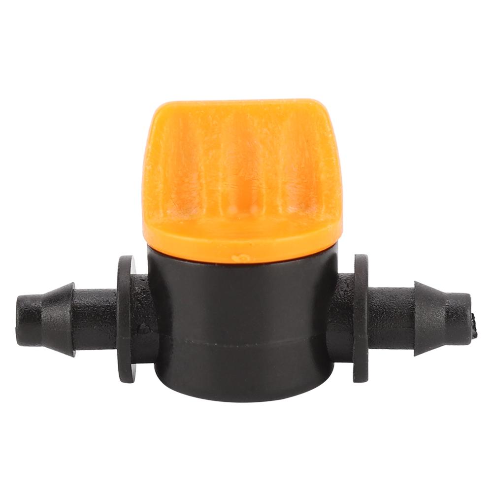 100Pcs Garden Irrigation 2 Way PVC 4/7 Waterstop Straight Connector Hose Valve Tool