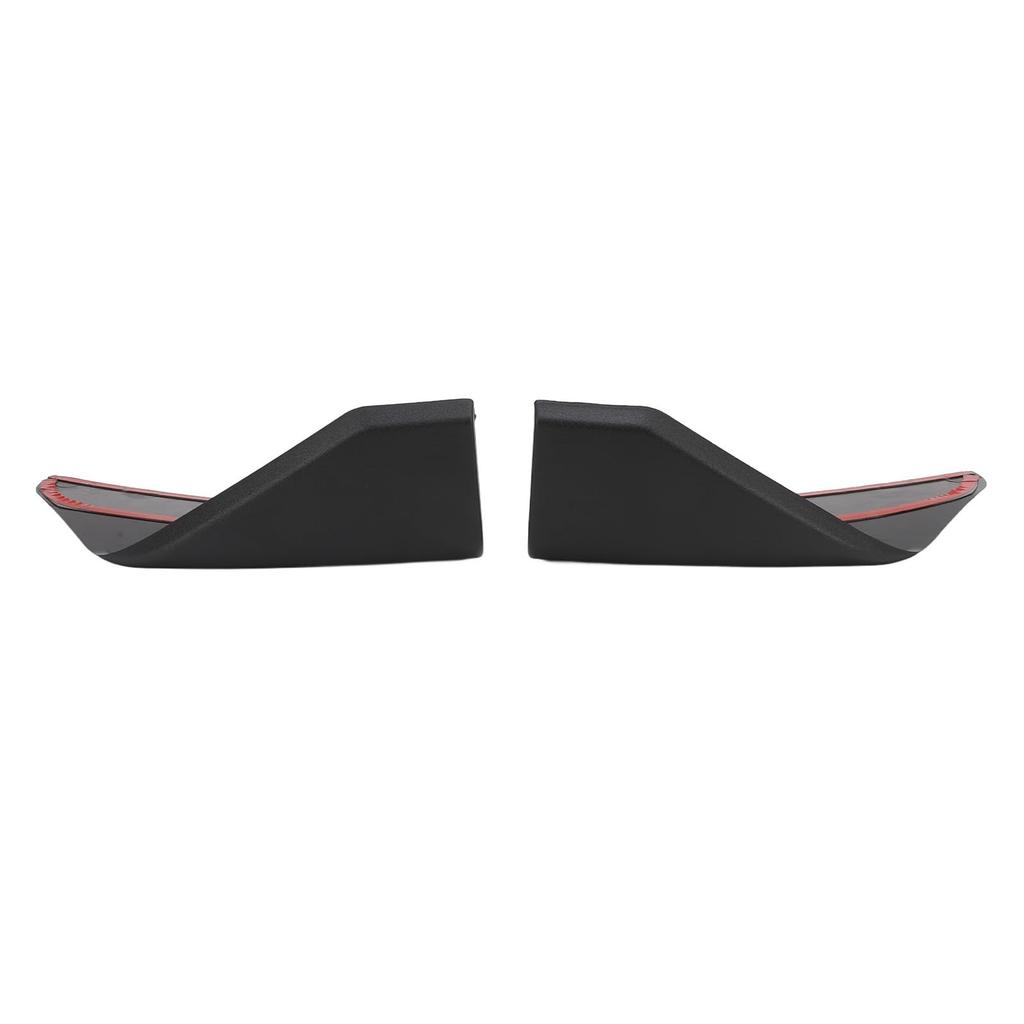 Front Bumper Lip Corner Splitter, Pair of Side Winglets, Aerodynamic ABS Material for Car Front Bumpers