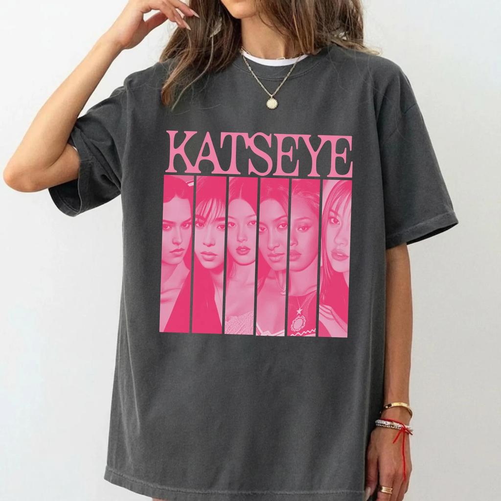 Katseye Girls Tee Katseye Members Shirt Katseye Merch Katseye Kpop Shirt Beautiful Chaos Tour Kpop Idol Fan Gift