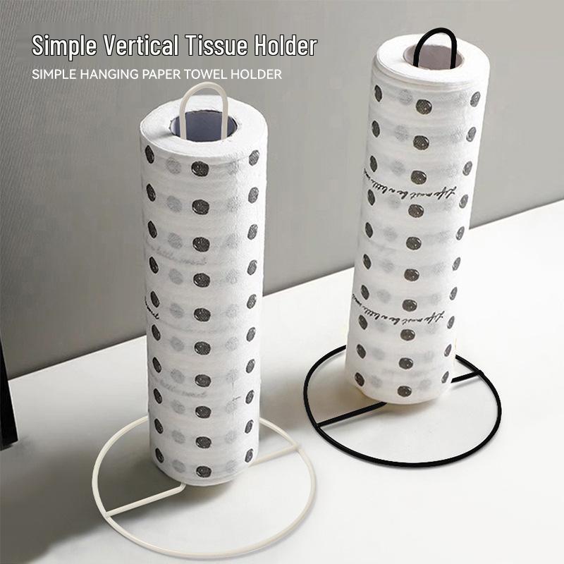 Portable Kitchen Paper Towel and Napkin Holder for Bathroom and Tabletop Storage