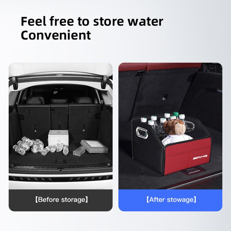 1pc Car Trunk Storage Box Large Capacity Tools Organizer Case Accessories For Mercedes Benz AMG A B C E G CLA W211 W203 W204