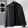New Chinese Men's Leather Jacket Stand-up Collar Spring and Autumn Leather Clothes Jacket Dad Middle-aged Leather Shirt Business