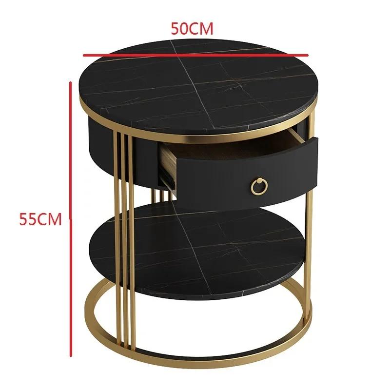 Living Room Furniture Bedside Table Nordic Balcony Storage Cabinet Simple Modern Bedroom Round Endtables Hotel Porch Nightstands