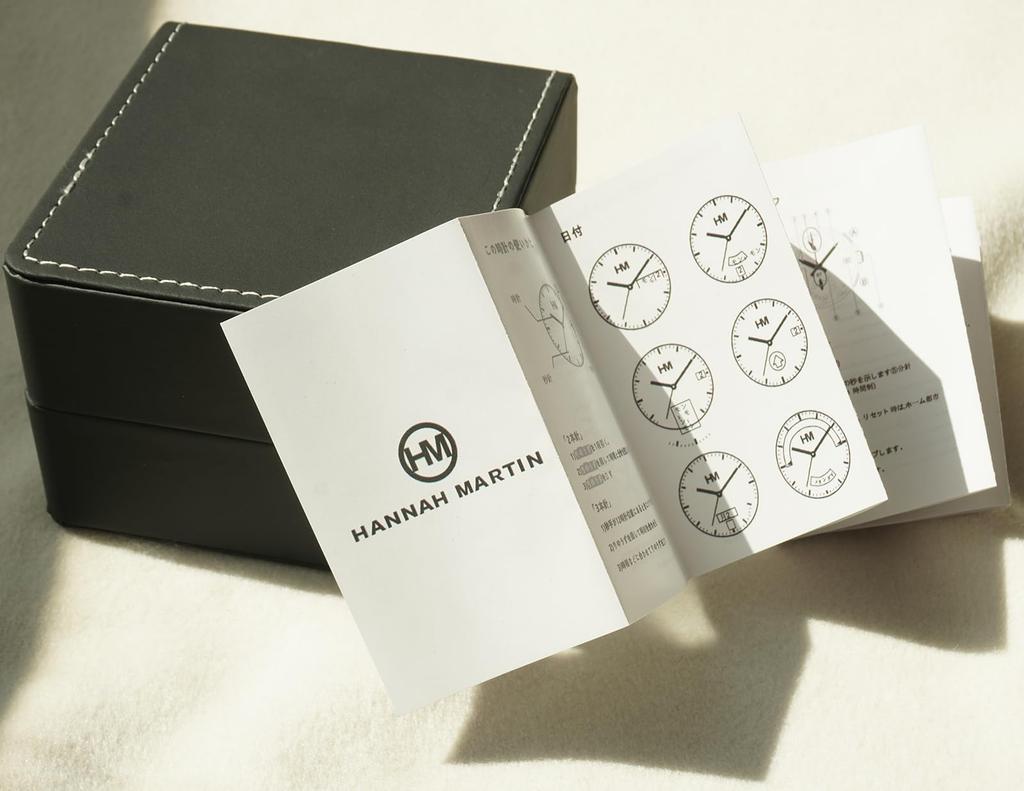 Hannah Martin Black Waterproof Dress Watch with Stainless Steel Band Men's Ultra-Thin (Blue)