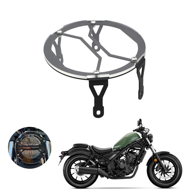look-Motorcycle Headlight Protector Grille Guard Cover Protection Grill for Rebel 300 Rebel300 CMX300