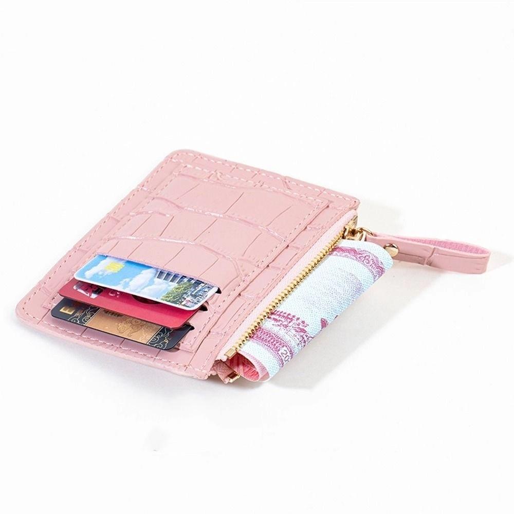 Pattern Zipper Short Handbag For Girls Women Coin Purse PU Leather Korean Card Holder Purse Wallets