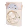 Desktop Cooling Fan USB 3 Holes 3 Speeds Quiet Portable Desktop Air Conditioner with Humidifier Night Light for Home