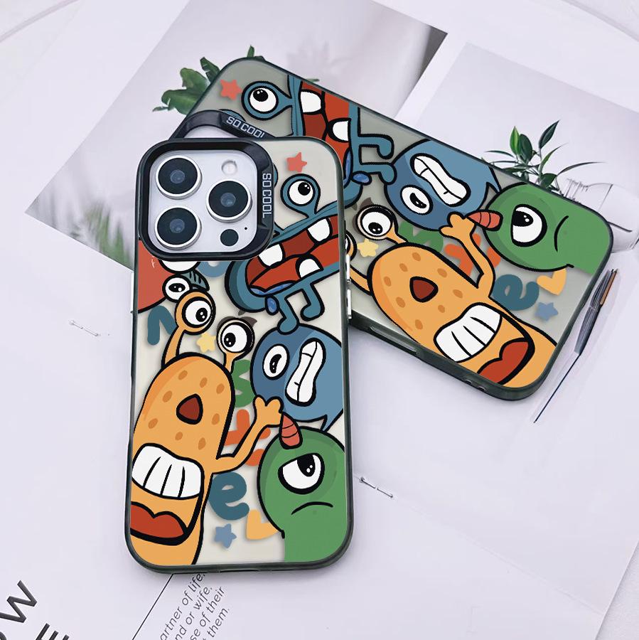 

Multicolor Monster Apple 15 iPhone Case: Compatible with iPhone 13/12/11 Pro, Dirt-Resistant, Drop-Proof. iPhone 16 Pro
