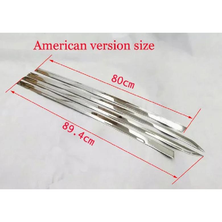 car door body side protector Decoration anti-rub tirm for 2017- VW tiguan mk2 accessories silver colour american version