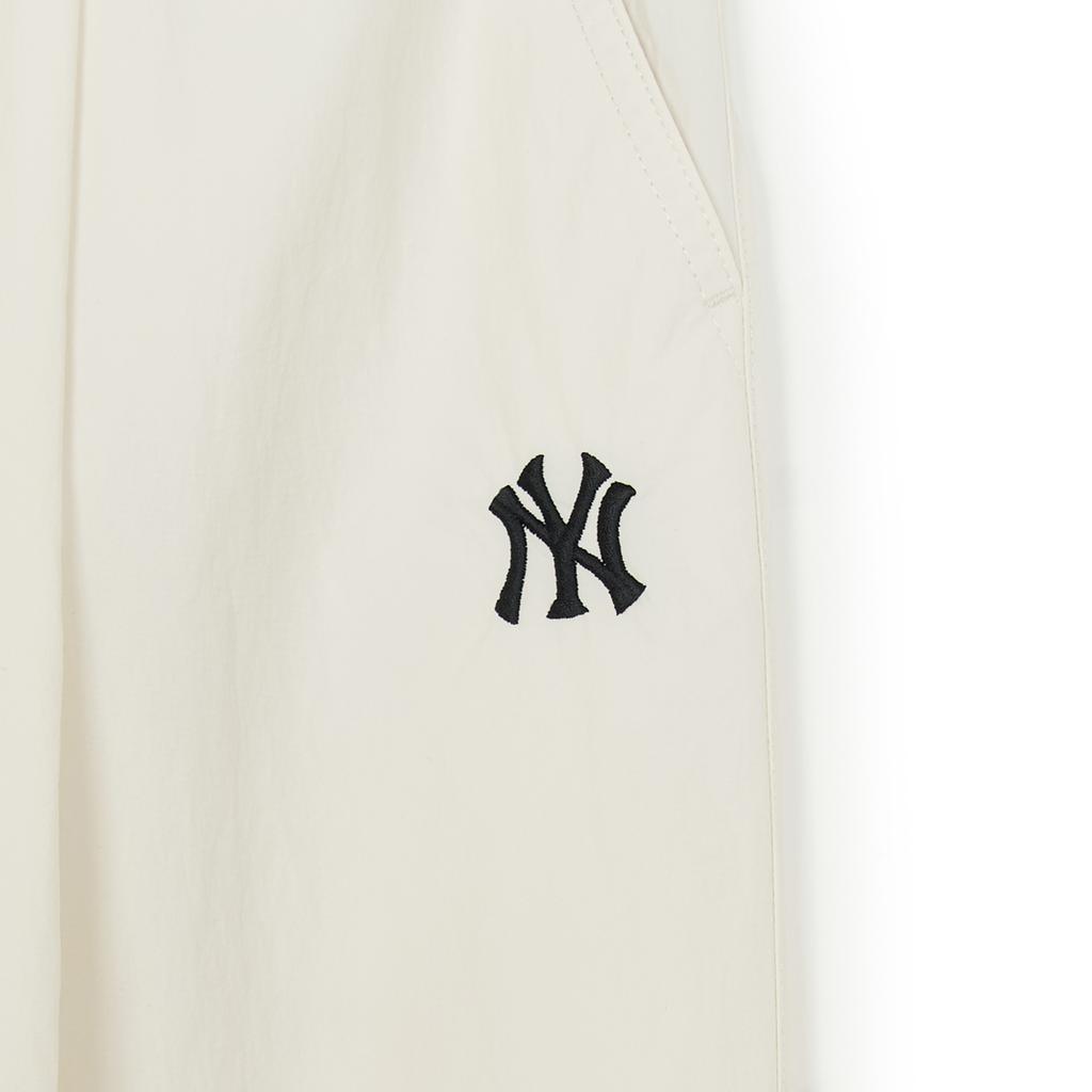 New MLB New York Yankees Basic Collection SS25 Casual Pants Unisex Heather Gray Ivory 3AWPB1053-50CRM