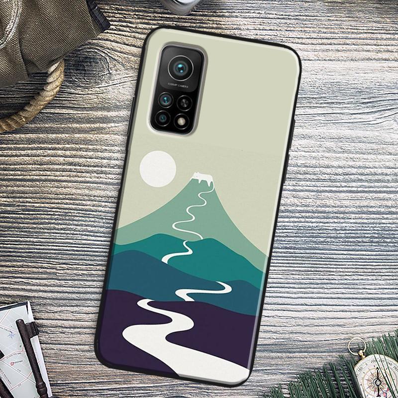 Cat Mount Fuji Japan Wave Landscape Cover For Xiaomi 13 14 15 Ultra 11T 12T 13T 14T Pro POCO X7 Pro X3 X5 F5 F6 M6 X6 Pro Case