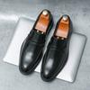 Large Size Leather Shoes Men's New Versatile Loafers British One-pedal Lazy Shoes Business Dress Groom Wedding Shoes