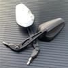 Motorcycle Foldable Oval Rearview Mirror For Yamaha Suzuki Ducati Kawasaki BMW Buell KTM Dual Sport Dirt Bikes ATV
