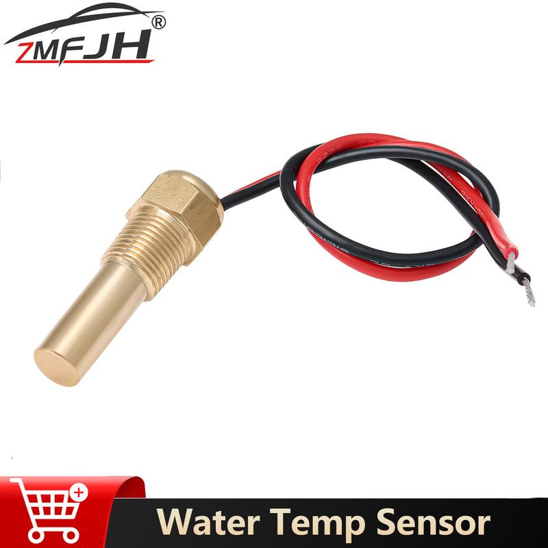 1/8NPT Thread Water Temp Sensor 1600-22ohm Temperature Sensor For Marine Boat Car Water Temp Gauge 10mm Water Temp Sensor