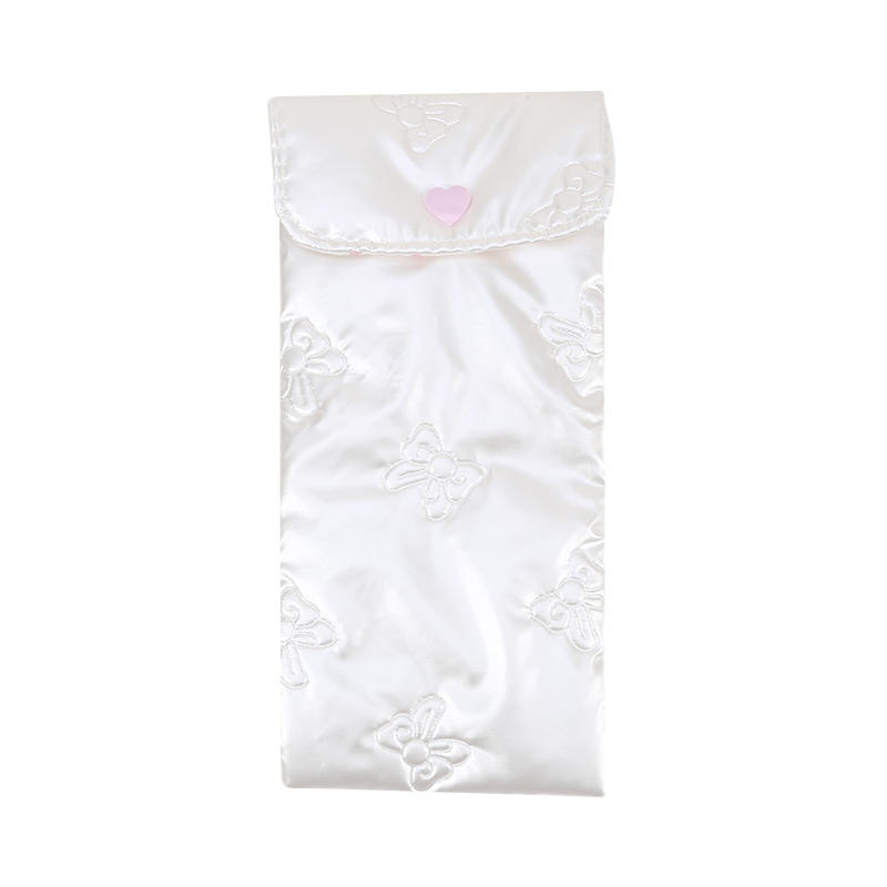 Přenosné mašličkové srdce brýle na čtení pouzdro měkká cestovní proti poškrábání taška na sluneční brýle pro ženy muže