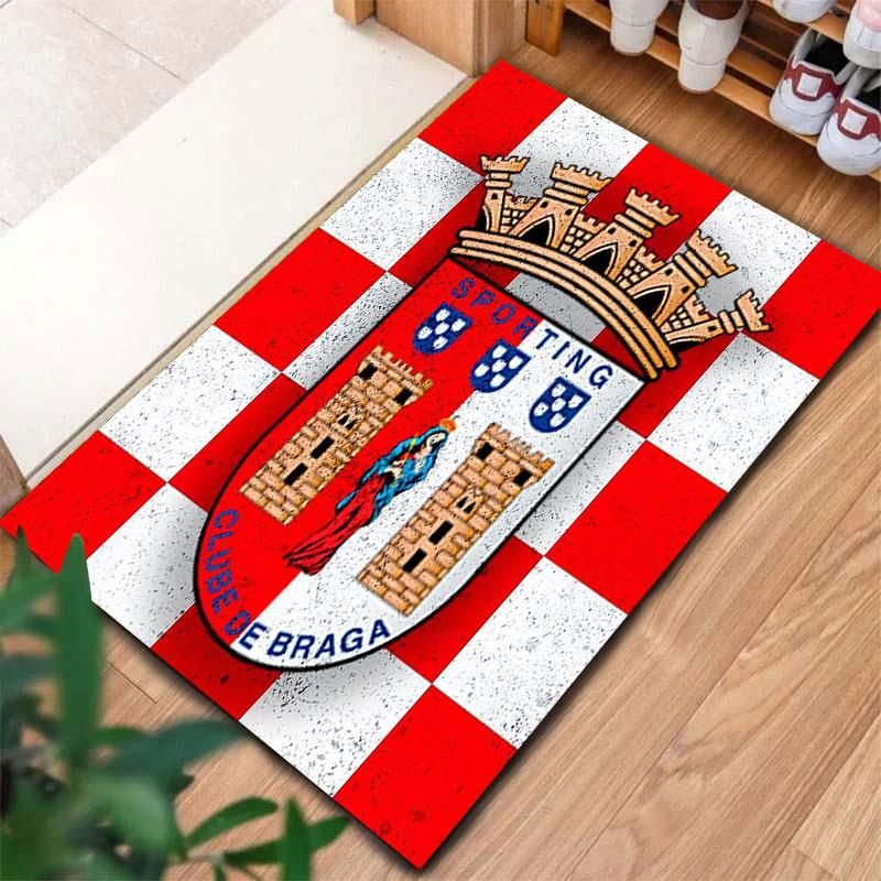 Sporting Clube De Braga Carpet Rug for Living Room Bedroom Home Sofa Decoration,Kids Play Non-slip Floor Mat