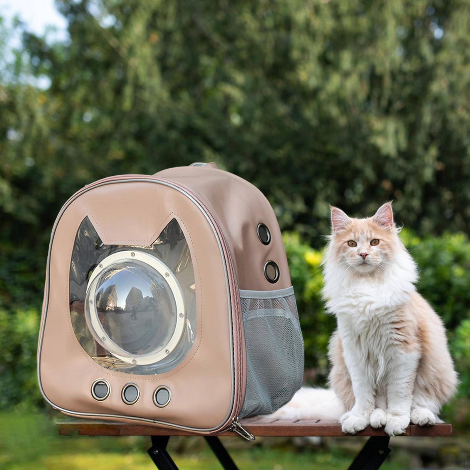 

Рюкзак-переноска для собак, модная походная сумка для домашних животных, кошек, путешествий коричневый