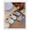 Girls Breathable Mesh Cutout Shoes With Pearl Bow