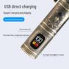 Rechargeable Metal Electric Hair Clipper with Digital LCD Display and Adjustable Tooth Pitch for Home Use