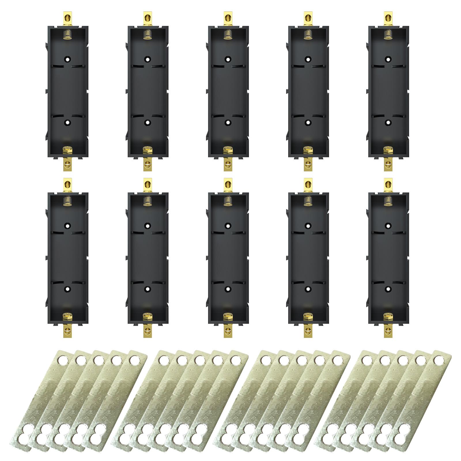 

Сращиваемый батарейный отсек Высокотоковый медный контакт Надежный держатель батареи Коробка+Разъем для батарей 18650 A