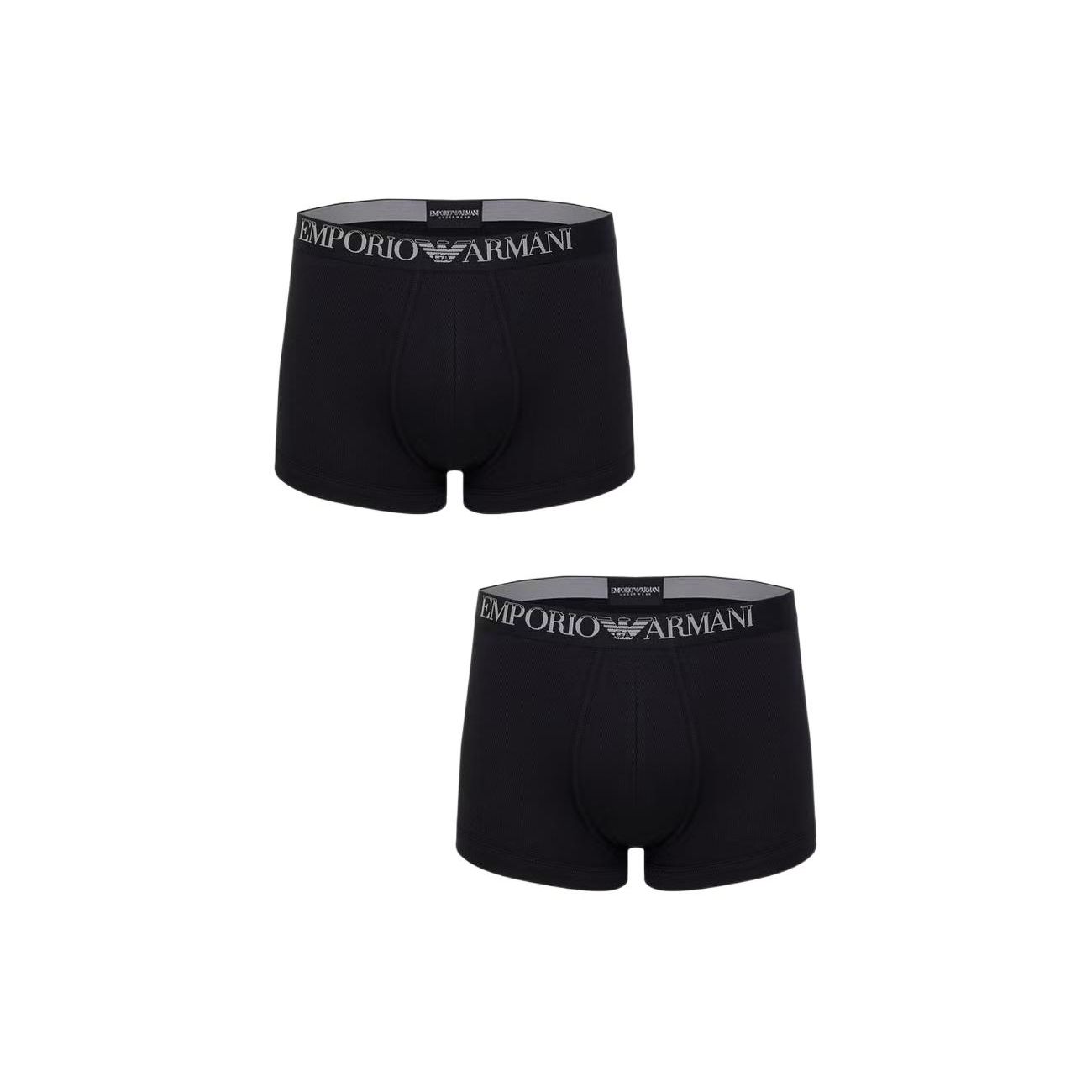 Emporio Armani Боксеры с принтом букв, облегающие, 2 шт. Мужское нижнее белье Черный 112023-4R502-07320 M