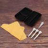 Silver Plated Brass 3pcs Trumpet Mouthpiece Set 3C 5C 7C Includes Brush Cloth EVA Case Professional Beginner Bach Conn King