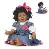 Real Life 22" Reborn Dolls Baby Girl Newborn Realistic Soft Silicone Toys Vinyl