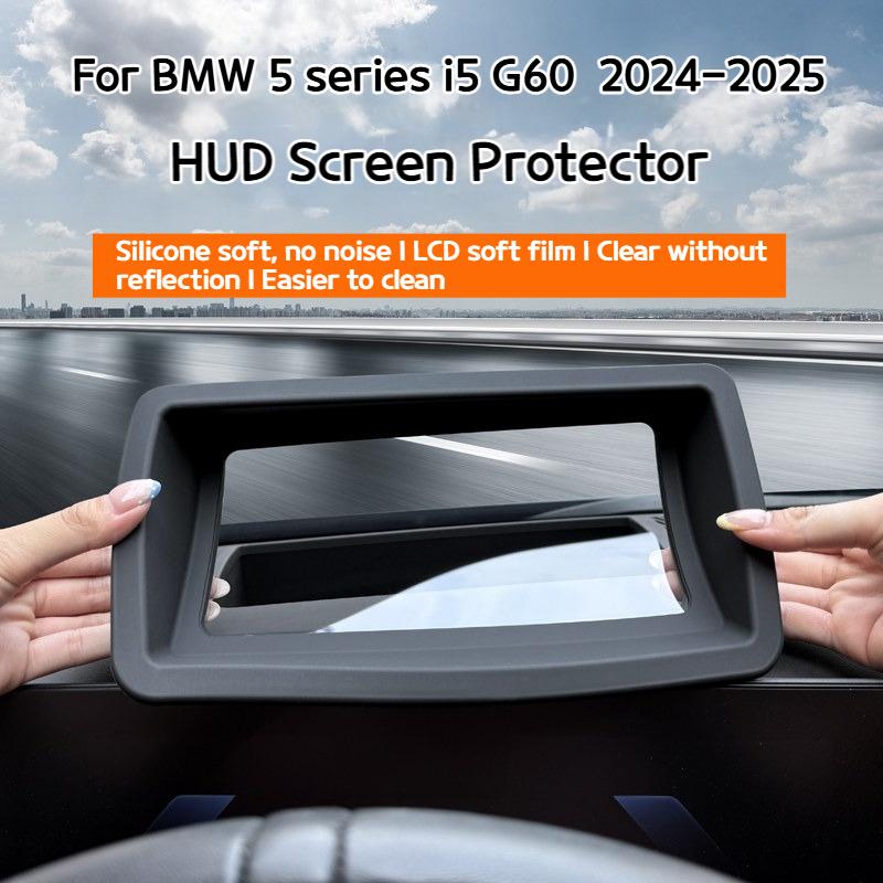 For BMW X5 X3 5 series i5 G60 G05 G45 2023-2025 HUD soft silicone protective cover dashboard dust-proof silicone pad Accessories