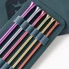6Pcs Colorful Aluminum Knitting Needle 5.0mm-10mm Afghan Tunisian Crochet Hook For Sweater Scarf Bag Yarn Crafting