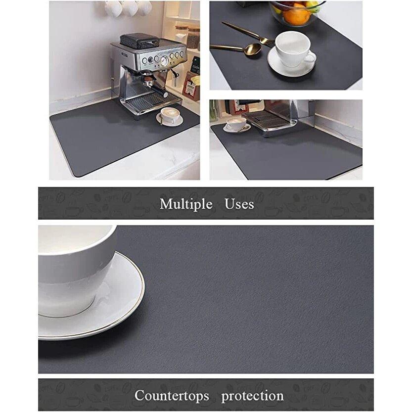 Super Absorbent Large Kitchen Absorbent Mat Antiskid Draining Coffee Dish Drying Mat Tableware Mat
