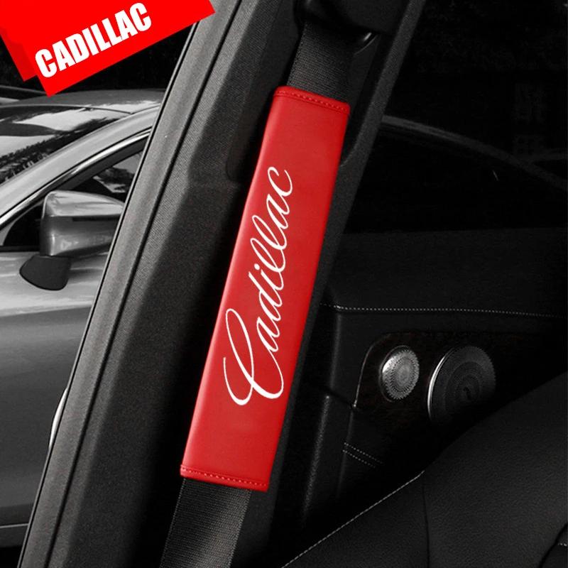 Car Seat Belt Cover for Cadillac CTS BLS Tiburon CT5 SRX Escalade Deville XTS DTS ATS XT4 XT5 XLR Safety Belt Shoulder Protector