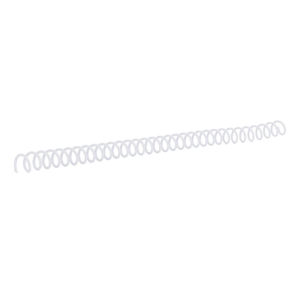 20Pcs Spiral Binding Coils 30 Sheet ABS Plastic Spiral Binding Spines for Stationery Work White