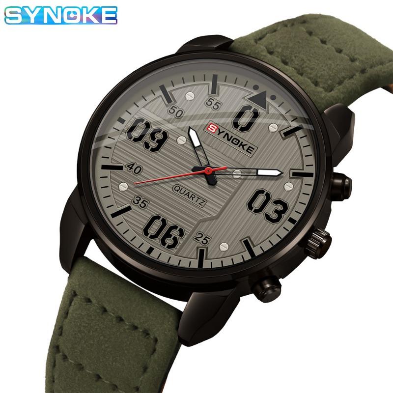 Top Brand New Large Screen Creative Digital Face Alloy Watch Men's Belt Quartz Watch Student Sports Watch