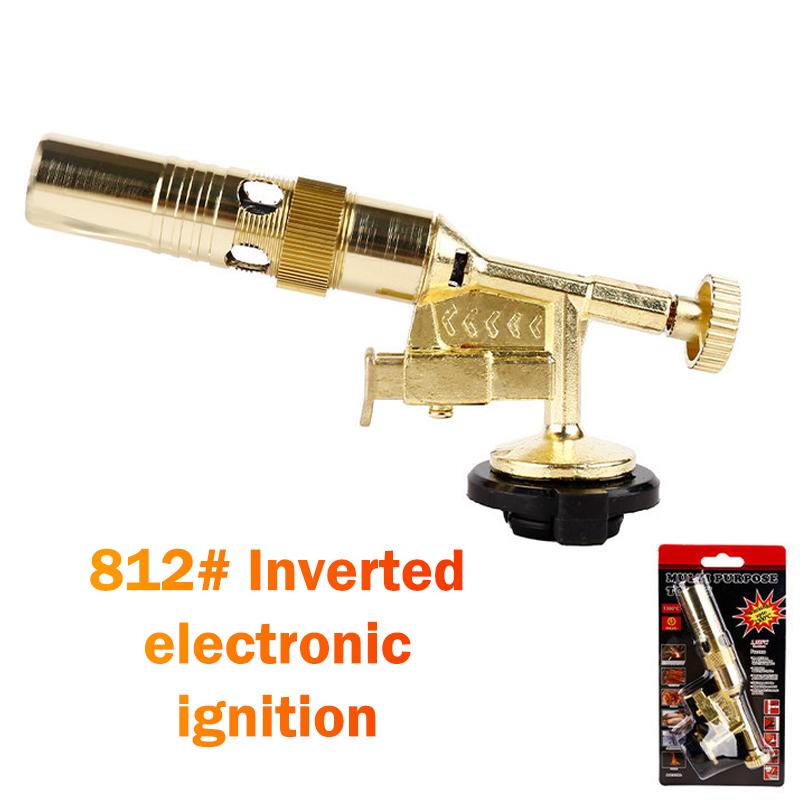 Outdoor Portable Butane Burner Flame Gas Torch For Camping Barbecue Metal Welding Heater Lighter Flame Gun For Cooking