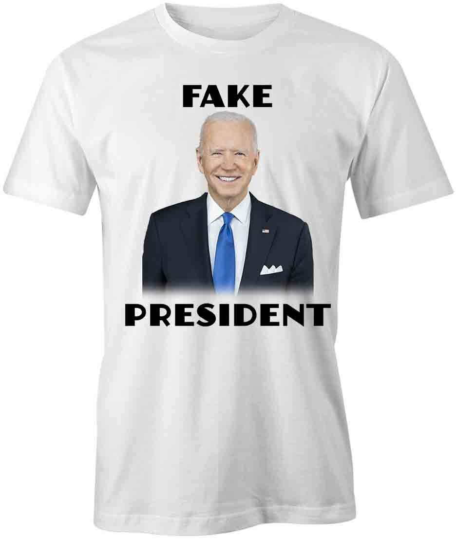 FAKE PRESIDENT BIDEN T-SHIRT TShirt Tee Short-Sleeved Cotton CLOTHING S1WCA693 M