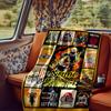 Motorcycle Riders Racing Scenes Vintage Bikes Blanketcustomize Your Name Lightweight Comfortable And Stylish Blanket For Travel Bed Home Chair Office