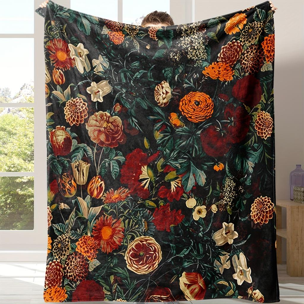 Flanell Überwurfdecke Druckdecke Superweich Gemütliche Nickerchen-Decke für Bett Sofa Büro Reise Maschinenwaschbar Perfektes Wohngeschenk